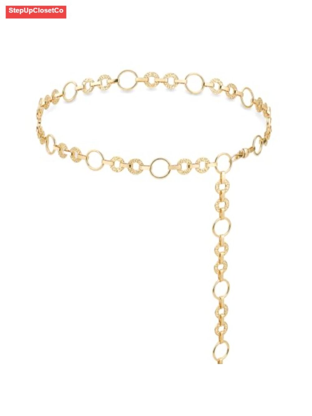 Adjustable Gold Waist Chain Belt Plus Size Women Fashion Multilayer Body Link